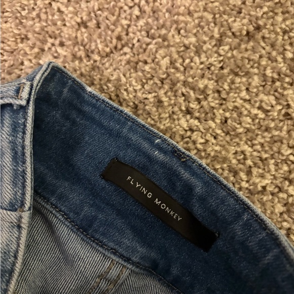 👖Flying Monkey Hugh Rise flare Jeans with Distressing👖 - Picture 6 of 7